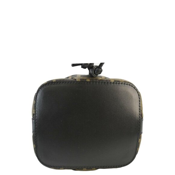 Fendi Mini Mon Tresor Leather Bucket Crossbody Bag Brown - Picture 9 of 13